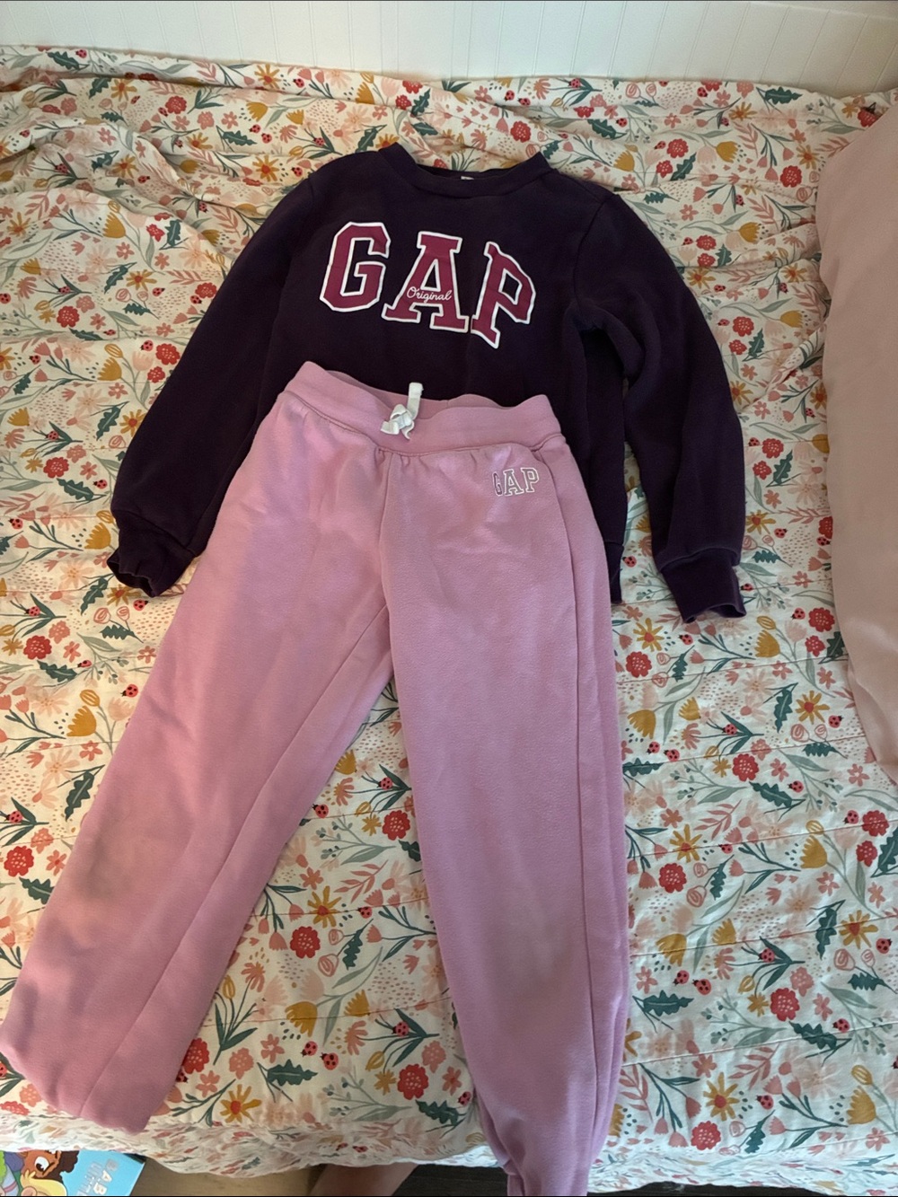 GAP Lilac Fleece Sweatpants for Kids